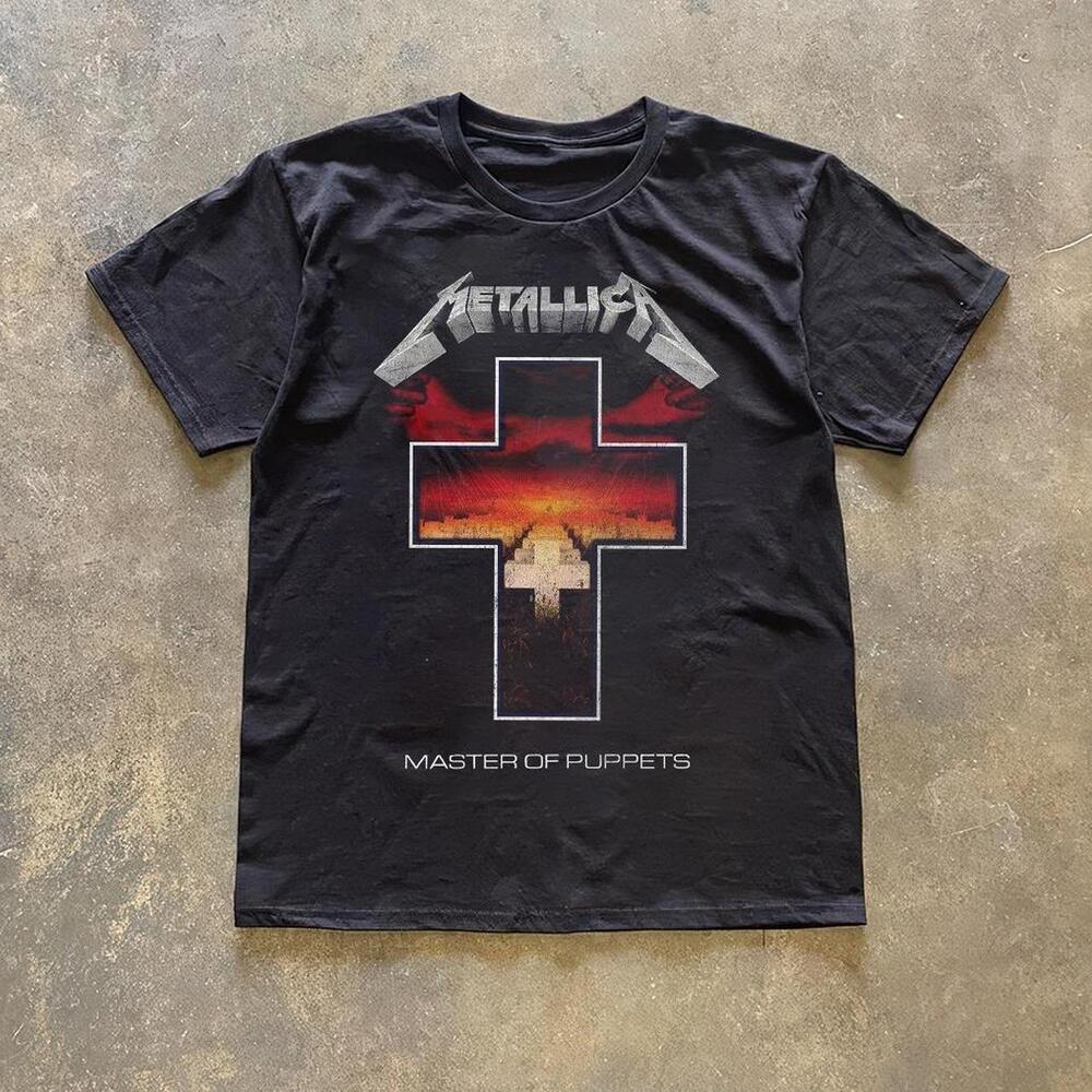 Black Metallica Master Of Puppets T-Shirt